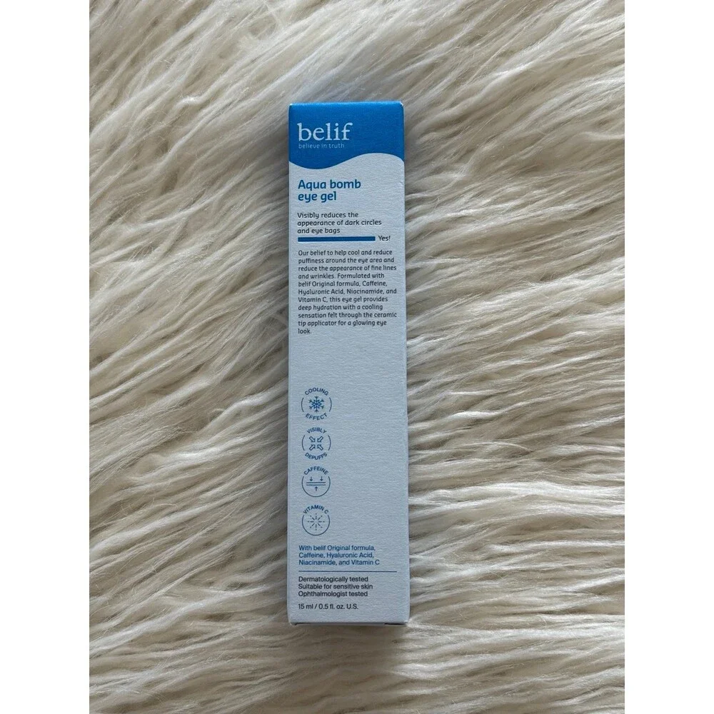 belif Aqua Bomb Depuffing Eye Gel with Caffeine + Hyaluronic Acid
